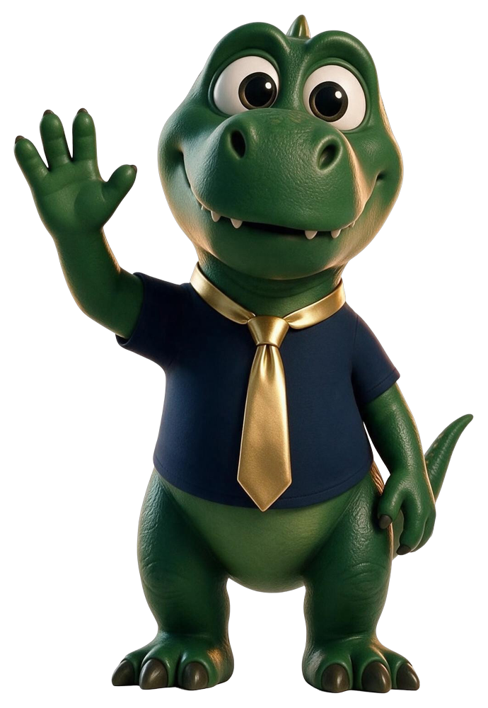 Rexy saludando